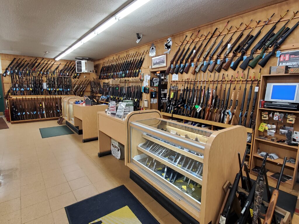 large firearms selection